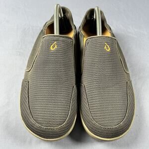 OluKa Nohea Men's Size 9.5 Slip On Casual Shoes Gray Comfort Sneakers